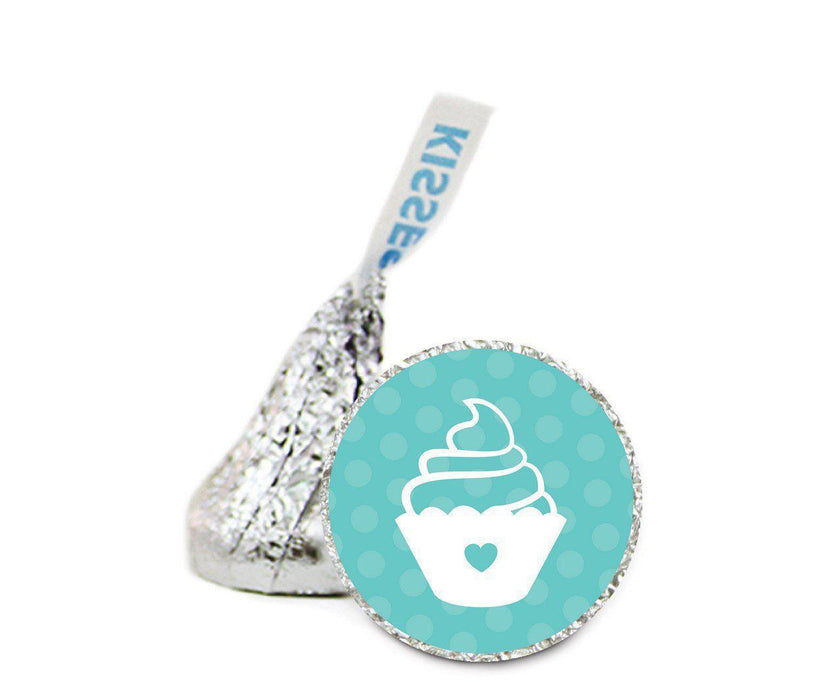 Set of 216 Wedding Theme Hershey's Kisses Stickers-Set of 216-Andaz Press-Cupcake-