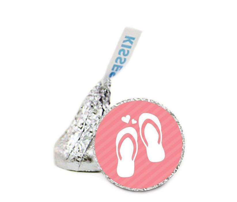 Set of 216 Wedding Theme Hershey's Kisses Stickers-Set of 216-Andaz Press-Flip Flops-