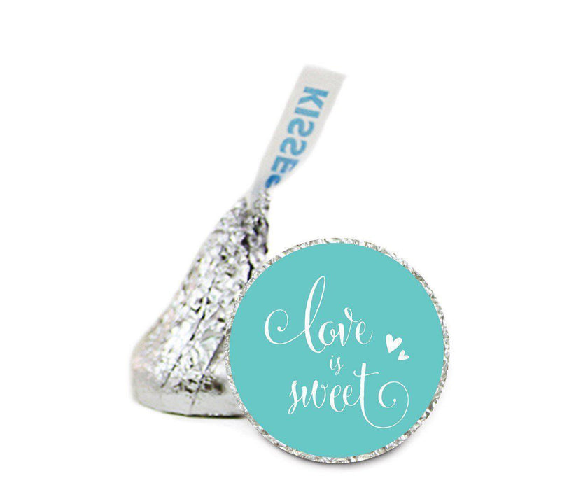 Set of 216 Wedding Theme Hershey's Kisses Stickers-Set of 216-Andaz Press-Love is Sweet-