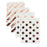 Set of 24 Foil Favor Bags, Polka Dots and Striped, Shiny Metallic-Set of 24-Andaz Press-Rose Gold-