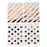 Set of 24 Foil Favor Bags, Polka Dots and Striped, Shiny Metallic-Set of 24-Andaz Press-Rose Gold-