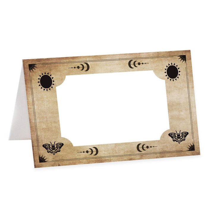 Set of 24 Halloween Table Tent Place Cards for Table Setting-Set of 24-Andaz Press-Scary Pumpkins-