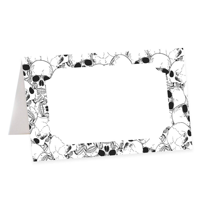 Set of 24 Halloween Table Tent Place Cards for Table Setting-Set of 24-Andaz Press-Scary Pumpkins-