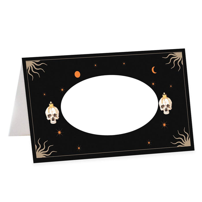 Set of 24 Halloween Table Tent Place Cards for Table Setting-Set of 24-Andaz Press-Scary Pumpkins-