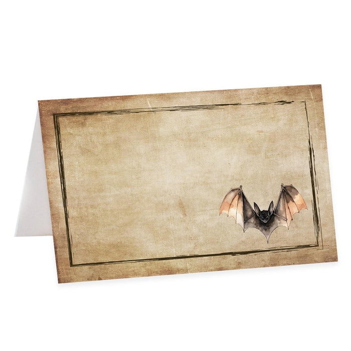 Set of 24 Halloween Table Tent Place Cards for Table Setting-Set of 24-Andaz Press-Scary Pumpkins-