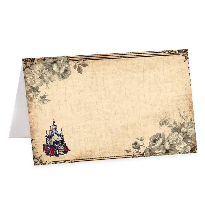 Set of 24 Halloween Table Tent Place Cards for Table Setting-Set of 24-Andaz Press-Scary Pumpkins-