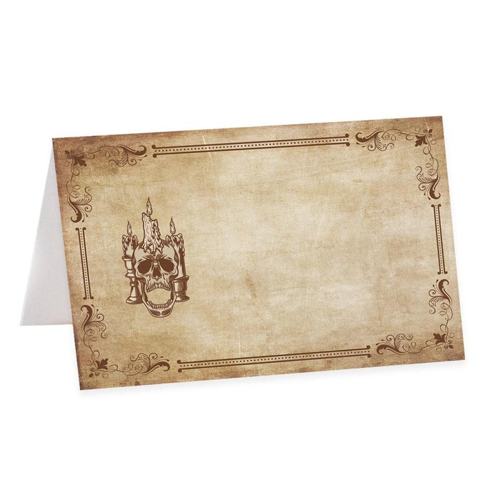 Set of 24 Halloween Table Tent Place Cards for Table Setting-Set of 24-Andaz Press-Scary Pumpkins-