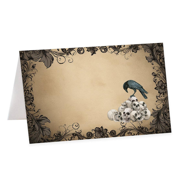 Set of 24 Halloween Table Tent Place Cards for Table Setting-Set of 24-Andaz Press-Scary Pumpkins-