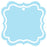 Set of 24 Solid Color Fancy Square Blank Gift Tags-Set of 24-Andaz Press-Baby Blue-