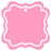 Set of 24 Solid Color Fancy Square Blank Gift Tags-Set of 24-Andaz Press-Bubblegum Pink-
