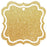 Set of 24 Solid Color Fancy Square Blank Gift Tags-Set of 24-Andaz Press-Gold-