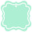 Set of 24 Solid Color Fancy Square Blank Gift Tags-Set of 24-Andaz Press-Mint Green-