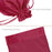 Set of 25 Velvet Drawstring Favor Bags-Set of 25-Andaz Press-5" x 7"-Ivory-