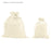 Set of 25 Velvet Drawstring Favor Bags-Set of 25-Andaz Press-5" x 7"-Ivory-