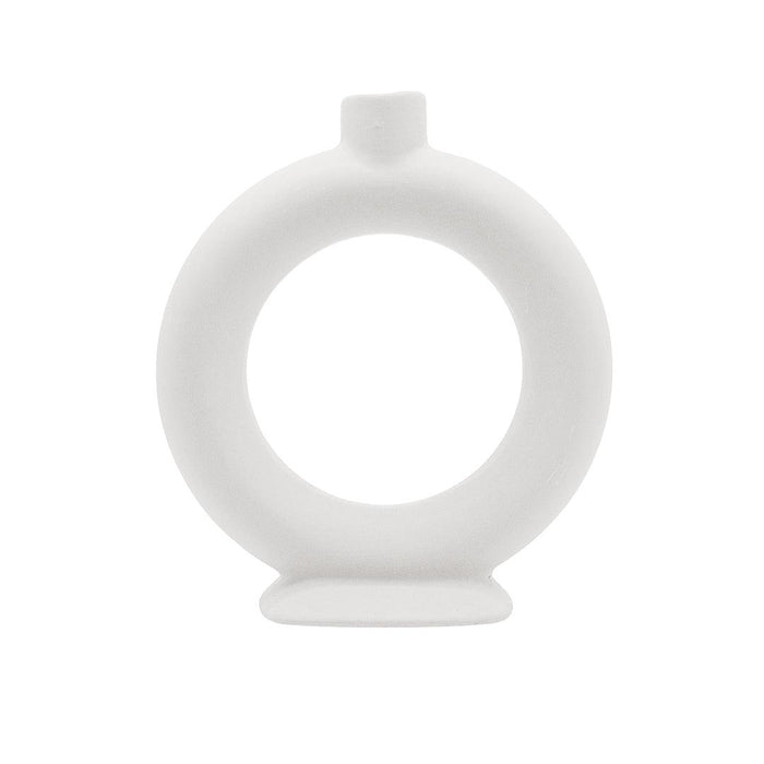Set of 3 Ceramic Abstract Taper Candle Holders-Set of 3-Koyal Wholesale-Terracotta-