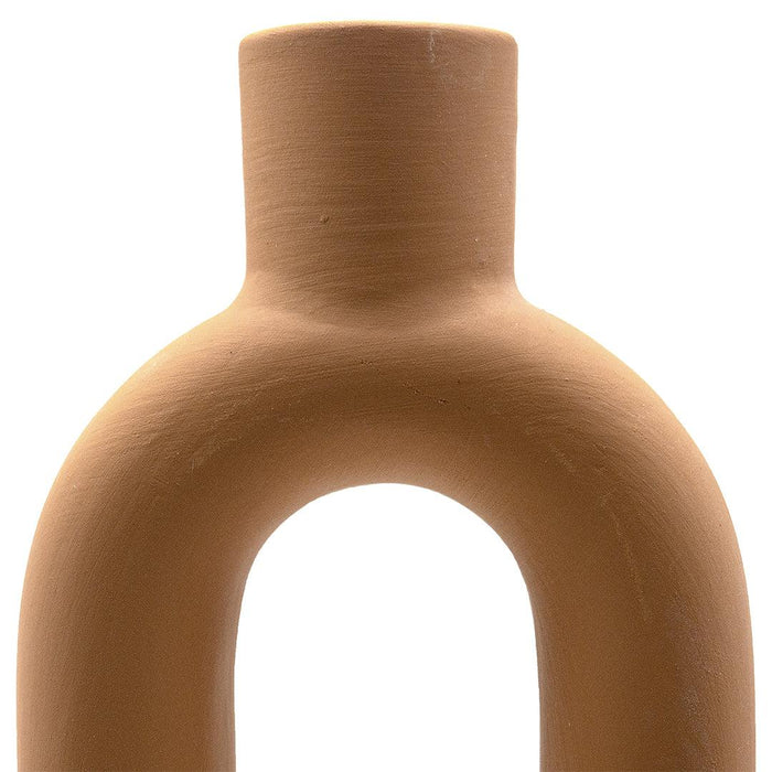 Set of 3 Ceramic Abstract Taper Candle Holders-Set of 3-Koyal Wholesale-Terracotta-