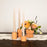 Set of 3 Ceramic Tealight and Taper Candle Holders Modern Minimal Candle Holder-Set of 3-Koyal Wholesale-Terracotta-