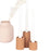 Set of 3 Ceramic Tealight and Taper Candle Holders Modern Minimal Candle Holder-Set of 3-Koyal Wholesale-Terracotta-