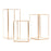Set of 3 Geometric Candle Holders-Set of 3-Koyal Wholesale-Copper-
