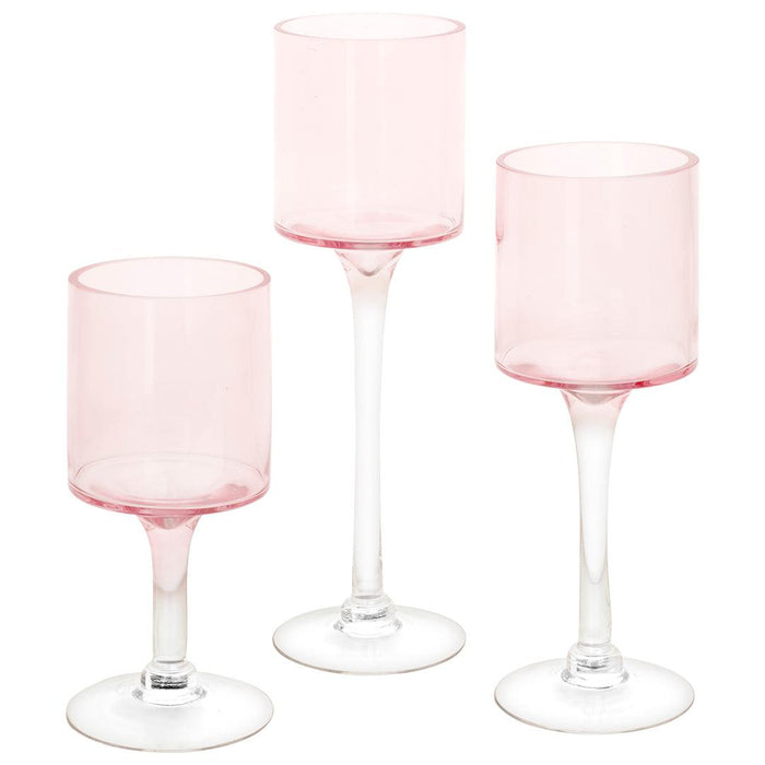 Set of 3 Glass Floating Candle Vases-Koyal Wholesale-Gold-SET OF 1 (3PC)-