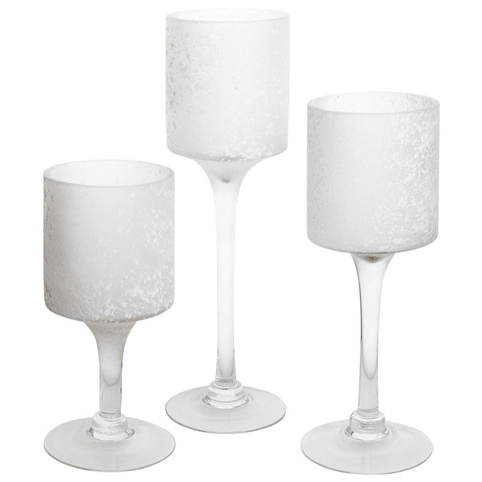 Set of 3 Glass Floating Candle Vases-Koyal Wholesale-Gold-SET OF 1 (3PC)-