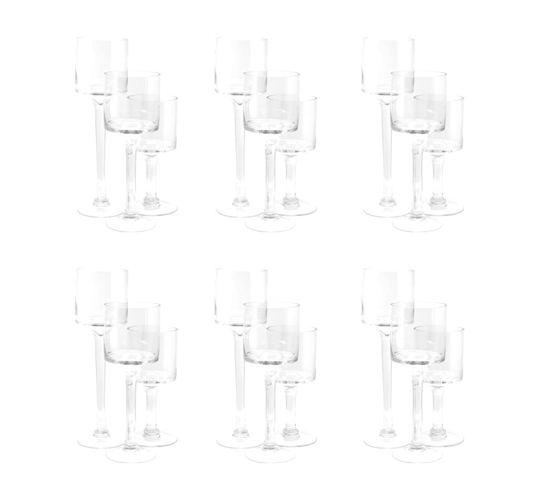 Set of 3 Glass Floating Candle Vases-Koyal Wholesale-Gold-SET OF 1 (3PC)-