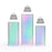 Set of 3 Modern Acrylic Pedestal-Set of 3-Koyal Wholesale-Clear-