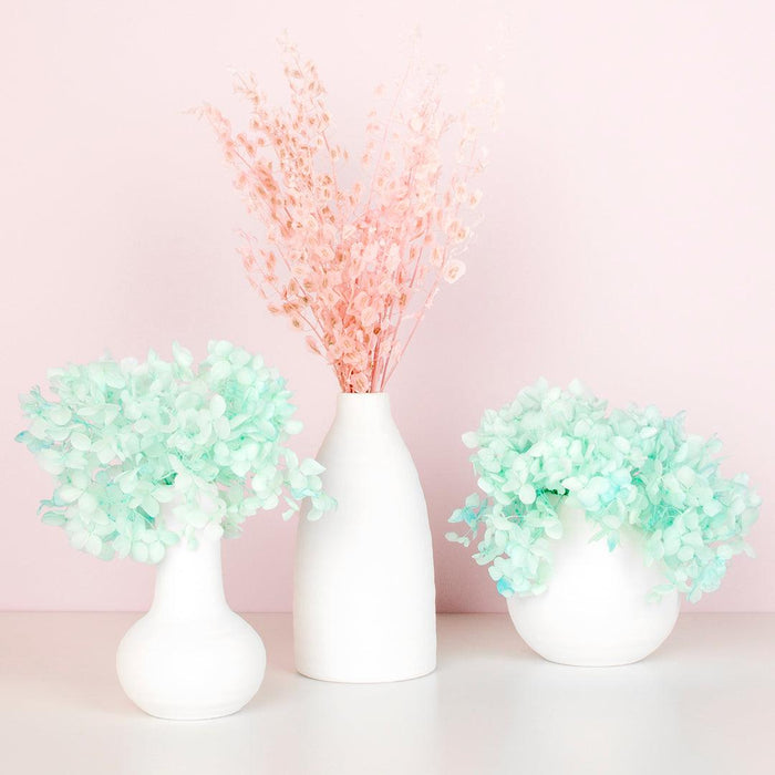Set of 3 Modern Minimalist Ceramic Vases-Set of 3-Koyal Wholesale-Matte White-