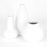 Set of 3 Modern Minimalist Ceramic Vases-Set of 3-Koyal Wholesale-Matte White-