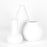 Set of 3 Modern Minimalist Ceramic Vases-Set of 3-Koyal Wholesale-Matte White-