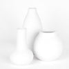 Set of 3 Modern Minimalist Ceramic Vases-Set of 3-Koyal Wholesale-Matte White-