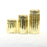 Set of 3 Ribbed Mercury Glass Vases-Set of 3-Koyal Wholesale-Gold-