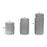 Set of 3 Ribbed Mercury Glass Vases-Set of 3-Koyal Wholesale-Gold-