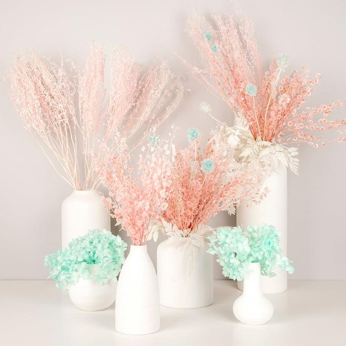 Set of 3 Tall Modern Minimalist Ceramic Vases-Set of 3-Koyal Wholesale-Matte White-
