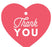 Set of 30 Thank You Heart Gift Tags, Chic Style-Set of 30-Andaz Press-Coral-