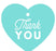 Set of 30 Thank You Heart Gift Tags, Chic Style-Set of 30-Andaz Press-Diamond Blue-