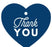 Set of 30 Thank You Heart Gift Tags, Chic Style-Set of 30-Andaz Press-Navy Blue-