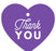 Set of 30 Thank You Heart Gift Tags, Chic Style-Set of 30-Andaz Press-Purple-