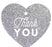Set of 30 Thank You Heart Gift Tags, Chic Style-Set of 30-Andaz Press-Silver-
