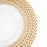 Set of 4 Braided Rim Glass Charger Plates-Set of 4-Koyal Wholesale-Gold-