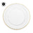 Set of 4 Clear Glass Beaded Couture Charger Plates-Set of 4-Koyal Wholesale-