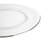 Set of 4 Clear Glass Rim Charger Plates-Set of 4-Koyal Wholesale-Gold-