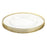 Set of 4 Clear Glass Rim Charger Plates-Set of 4-Koyal Wholesale-Gold-