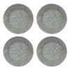 Set of 4 Galvanized Metal Charger Plates-Set of 4-Koyal Wholesale-