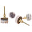 Set of 4 Geode Stone Dresser Knobs-Set of 4-Koyal Wholesale-Amethyst-