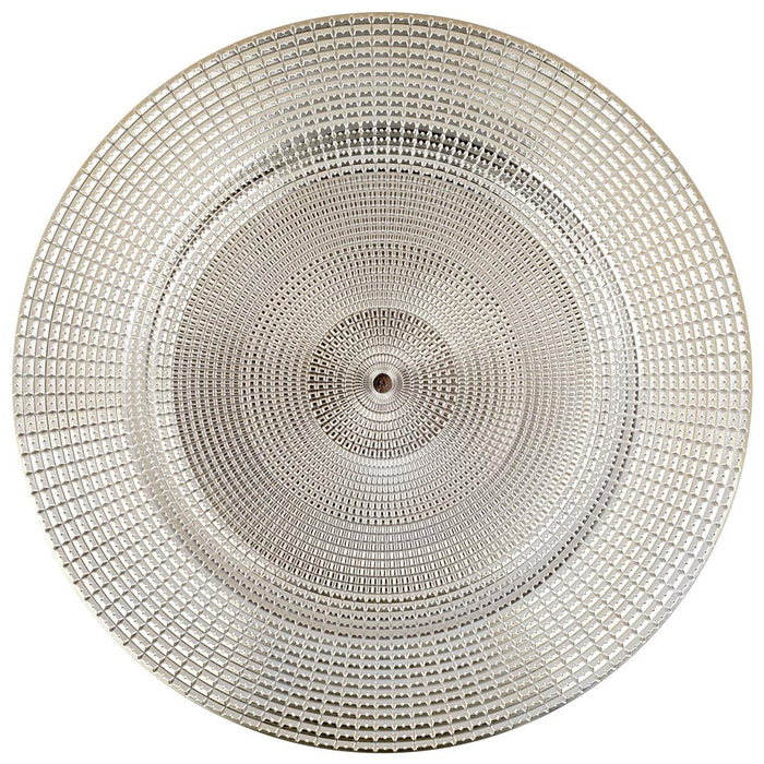 Set of 4 Minimalist Industrial Acrylic Charger Plates-Set of 4-Koyal Wholesale-Gold-