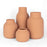 Set of 4 Mixed Modern Minimalist Ceramic Vase-Set of 4-Koyal Wholesale-Terracotta-