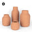 Set of 4 Mixed Modern Minimalist Ceramic Vase-Set of 4-Koyal Wholesale-Terracotta-
