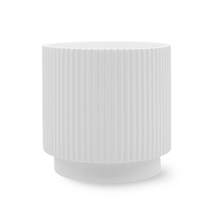 Set of 4 Ribbed Round Modern Vases-Set of 4-Koyal Wholesale-Mauve-