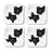 Set of 4 Square Coffee Drink Coasters Texas Long Distance Gift-Set of 4-Andaz Press-Alabama-